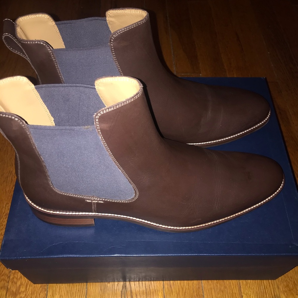 Cole Haan Lenox Hill Mens Chelsea Leather Boots